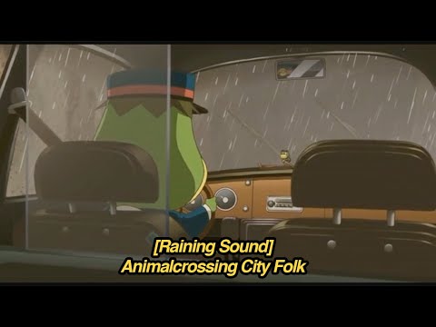 To a raining town from Animal Crossing City Folk ♬♪