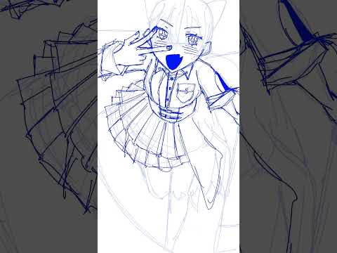 #short セカライ応援イラストのメイキング