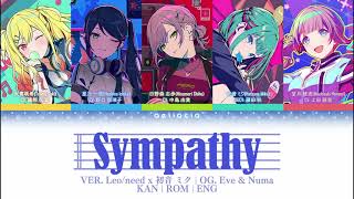 【FULL VER】Sympathy | Leo/need ft. 初音 ミク | KAN/ROM/ENG Color Coded Lyrics