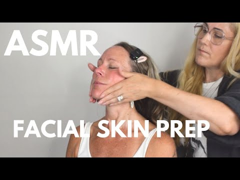 ASMR makeup Artist | slow facial skin prep 💆‍♀️ (sleep mostly no talk)