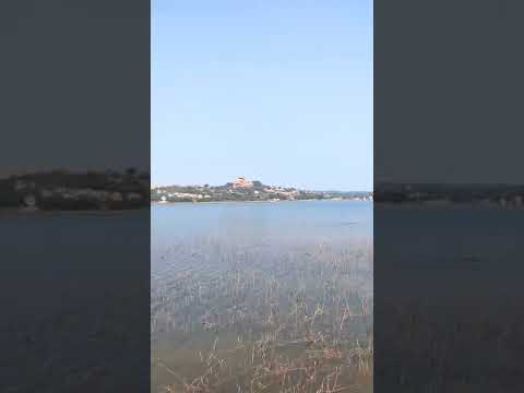 Cool fresh-water lake amidst hill views #hyderabad