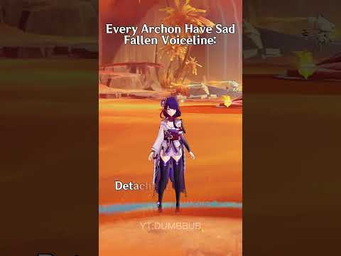 Every Archon Have Sad Fallen Voiceline Except #genshinimpact