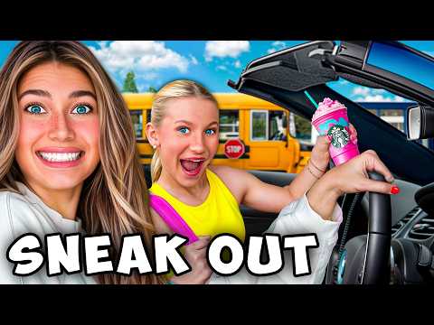 SNEAKiNG My SiSTERS OUT of SCHOOL! *we got caught*