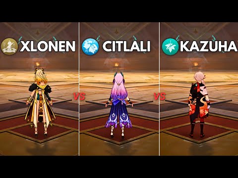 Who is BEST Support?? Citlali vs Kazuha vs Xilonen [ Genshin Impact ]