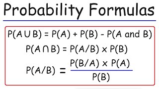 Probability Formulas, Symbols & Notations - Marginal, Joint, & Conditional Probabilities