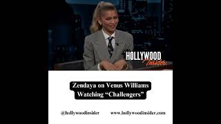 Zendaya on Venus Williams Watching "Challengers" | Video: @JimmyKimmelLive