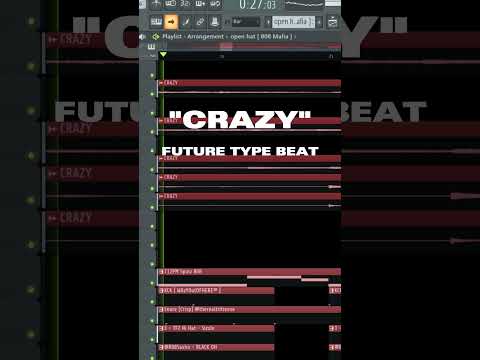 FUTURE BEAT "CRAZY"  #futuretypebeat #shorts #rap #typebeat #beat #metroboomin