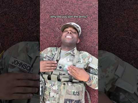 Why did you join the Army? #usarmy #army #miltok #forfun