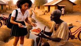 poor orphan-gave her school fees to a homeless poor beggar unaware he is the father of a billionaire