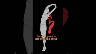 Mistake When Drawing Poses - Quick Art Tips #art #sketch #shorts #tutorial #drawingtutorial #anime