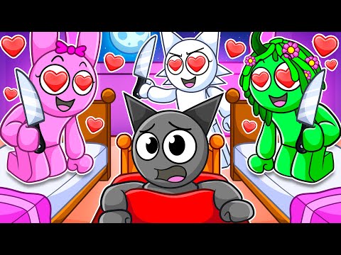 CRAZY SPRUNKI GIRLS Invited Me To A Sleepover... (Roblox Snapchat)