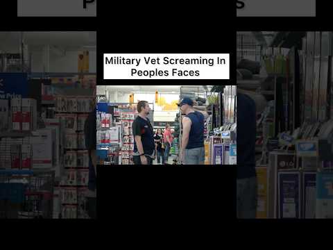 Military Vet Screaming in Peoples Faces