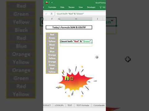 Count Cell Value with multiple conditions #excel #formula #shorts #ytshorts