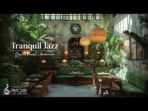 Luxurious Hidden Cafe Jazz | Gentle Forest Ambience and Jazz Therapy for the Soul