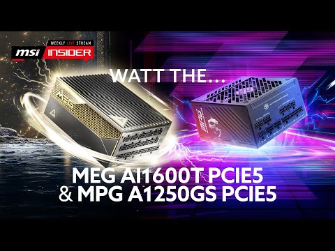 Watt the... MEG Ai1600T PCIE5 & MPG A1250GS PCIE5