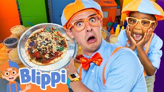 Blippi's Wacky Pizza Challenge! 🍕 - Blippi's Ultimate Playdate | Educational Videos for Kids