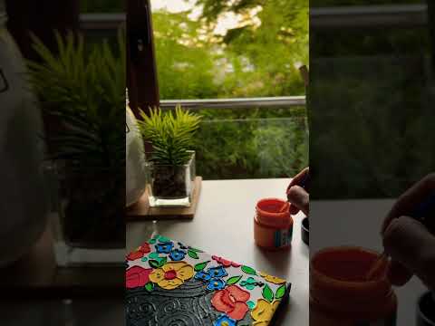 Line Art | Texture Painting | Mini Canvas #canvaspainting #minicanvas #lineart #arttherapy #art