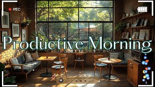 Focus & Study Lofi Beats🎧Aesthetic Music for Work, Productivity & Relaxation with Cozy Café Ambience