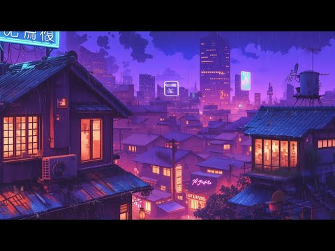 Relive Nostalgic Nights 💿 Lofi Hip Hop Beats & Explore Japanese Town 🌧️