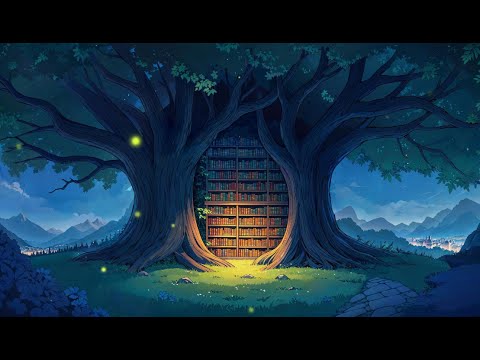 nature's library | cozy night-time lofi to relax