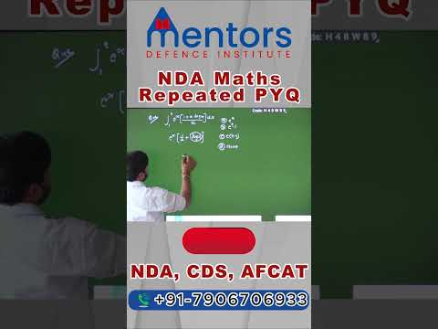 Integration For NDA 😎 NDA Maths Most Repeated Question 🔥 PYQs Solution 🔥NDA 2 2024 Solution #nda