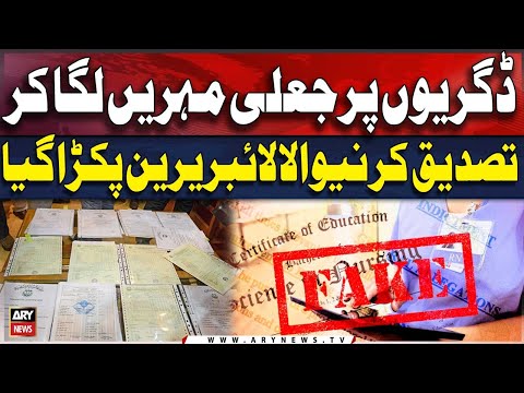 Librarian Caught Stamping Fake Degrees for Money