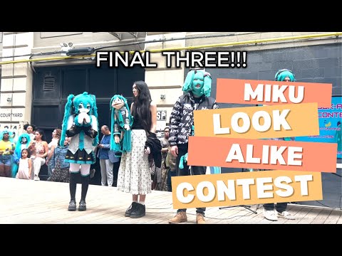 I went to the Miku Look Alike Contest!