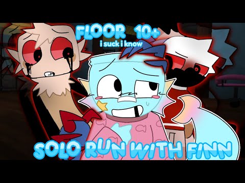 SOLO RUN WITH FINN ‼️ | 10+ floors 😍 | ft: stalking shrimpo and evil goob | TW?: SHRIMPO X FINN 😝
