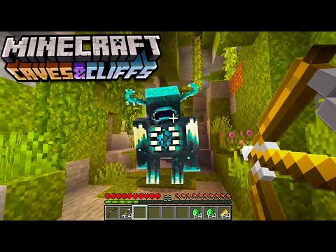 EVERYTHING in CAVES AND CLIFFS UPDATE in Minecraft 1.17! (Warden Mob, Lush Caves and More!)