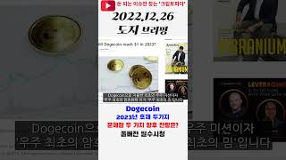 도지코인 2023년 호재 두가지, 문제점 두 가지 #Shorts #도지