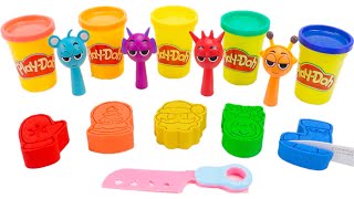How to Make Holiday Themed Kinetic Sand with Play Doh DIY 🌈 Kinetic Sand ASMR
