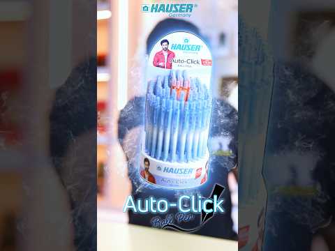 Best Slim & Dark Ball Pen 🖊️ Ever : Hauser Auto Click #Shorts #SYShorts 639