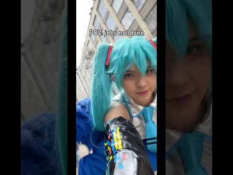 You think I did it right #hatsunemiku #kaito #miku #cosplay