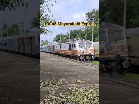 13046 Mayurakshi Express Arrived Mankar Station 🚂🚃 #shorts #train #viral #trending #youtubeshorts
