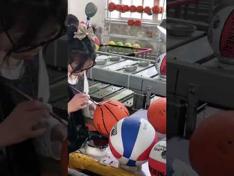 This is how the stripes get on the basketball