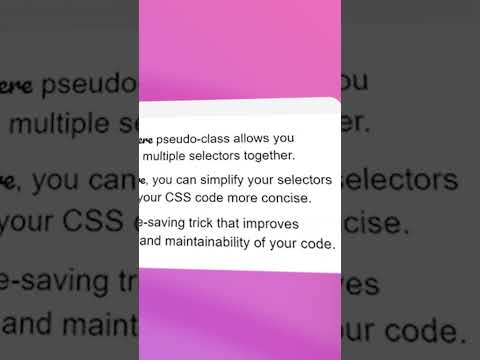 CSS Quick Tip: Simplify Selectors with :where Pseudo-class in 6 Seconds| #shorts