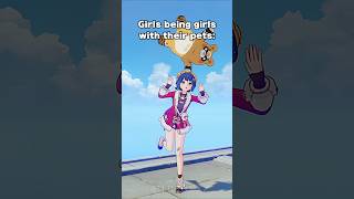 How girls treat their pets vs the Boys!! Genshin Impact