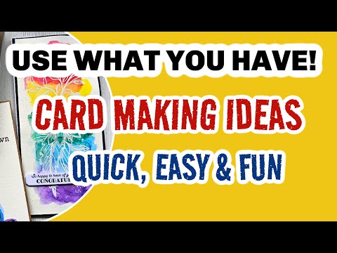 GORGEOUS QUICK & EASY CARD IDEAS! MINIMAL SUPPLIES NEEDED!