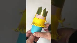 King - Paper Roll Crafts #shorts