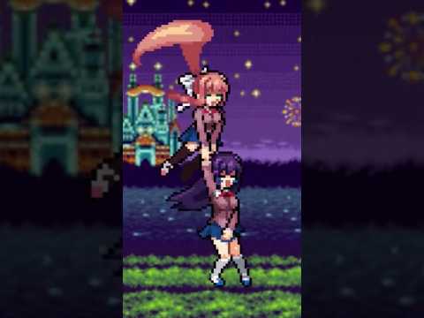 Monika flying #anime #dokidokiliterature