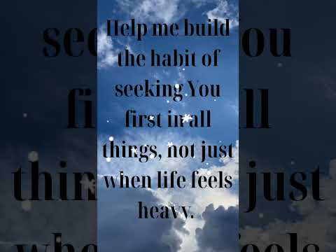 SEEKING GOD FIRST: Morning Short Prayer  #MorningPrayer #StartWithGod #ChristianShorts #PrayerLife