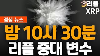 ※긴급속보※ 리플 10시30분 다시 흔든다!