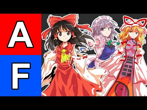 Ranking Touhou Characters I Could Beat in a Fight