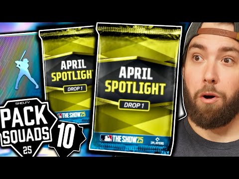 SPOTLIGHT PACKS, 88+ DIAMONDS & MID-GAME SUPERCHARGES! Pack Squads #10 MLB The Show 25