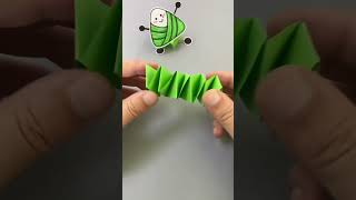 端午节要到了，会弹跳的小粽子和孩子一起来做吧！#幼儿手工 #儿童创意手工 #亲子手工 #端午节手工 #端午节快乐 #幼儿创意手工 #自制玩具 #粽子手工