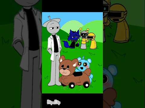 Baby Sky wants a big 🐻 car toy! 💙🚗✨ || ib: ME #incrediboxsprunki #sprunkimemes #sprunki #animation