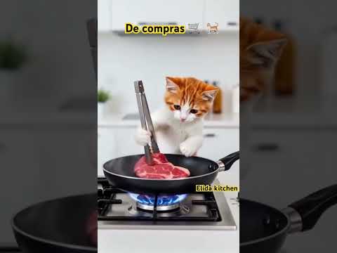 #🐈 comprando carne 🥩 para cocinar 🧑‍🍳 mira cocino y comiendo con gusto  🐈