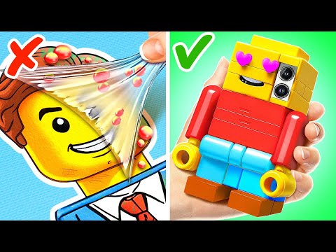 TOP DIY LEGO vs Cardboard! 🧱📦 School Crafts You’ll LOVE! 🎒✨
