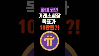 파이코인 거래소 상장 목표가 10만원갈까?! #파이코인 #파이코인상장 #파이코인목표가 #파이코인10만원