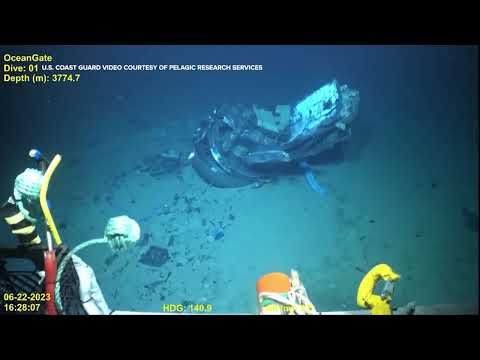 TROVATO sottomarino TITAN rottami implosione